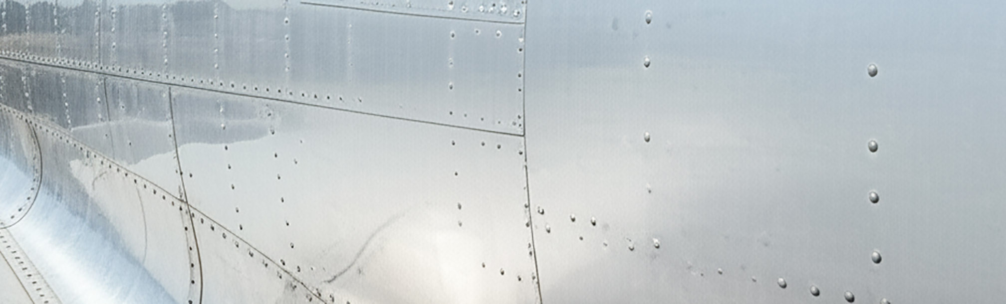 Airplane Fuselage with Rivets